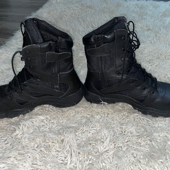 Propper Mens 13W Boots Black Lace up Zip side - Picture 7 of 13
